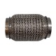 Гофра глушителя 50x120 3-х слойная усиленная Interlock кольчуга (короткий фланец / нерж.сталь)