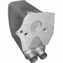 Глушитель MAN TGA DIN49387 (68.37) Polmostrow алюминизированный