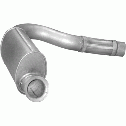 Глушитель Mersedes Axor din 54203 04- (69.203) Polmostrow алюминизированный