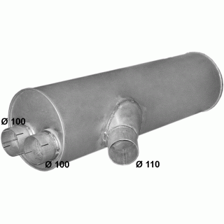 Глушник Mercedes 2435/3248/3255/ din 50371 (Розміри: 297mm ;L=1160mm), код 69.88