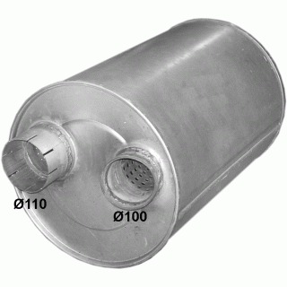 Глушник MAN 223 BUS din 49393 (Розміри: 397mm ;L=590mm), код 68.46