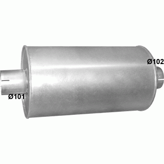 Глушник DAF MB 230 din 21348 (Розміри: 297mm ;L=550mm), код 61.29