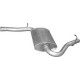 Резонатор Ауди А4 (Audi A4) 2.0 02-04 (01.126) Polmostrow алюминизированный