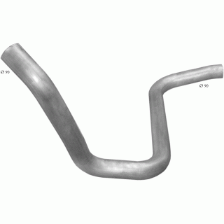 Труба промежуточная / соеденительная Mercedes 1831 din 53295 (69.10), код 69.10