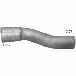 Труба выхлопная Мерседес (Mercedes) 303 din 50766 (69.46)
