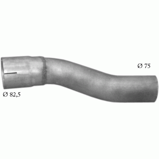 Труба выхлопная Мерседес (Mercedes) 303 din 50766 (69.46), код 69.46